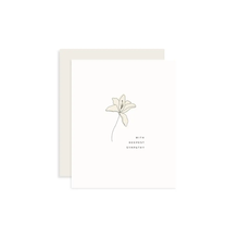  Lily Sympathy Greeting Card